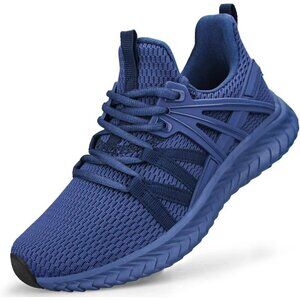 Abboos Women Dark Blue Walking Tennis Lightweight Casual Sneakers for Gym Travel